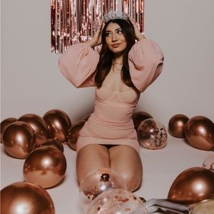 Oh Polly nude/blush dress